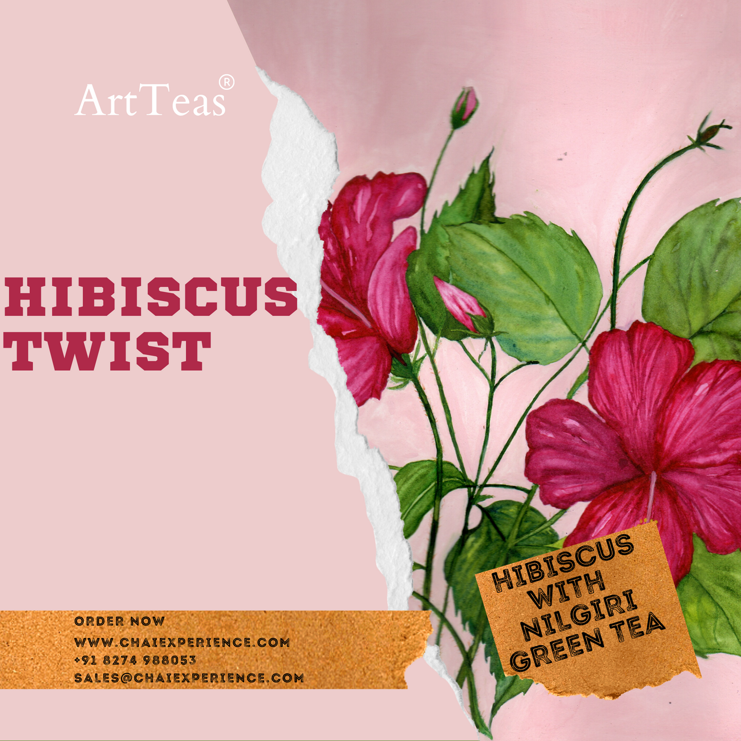 Buy Online: hibiscus flower tea -- Chai Experience